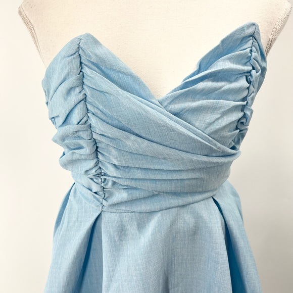 SABO SKIRT Blue Strapless Primrose Dress Size Small NWT - Picture 5 of 7